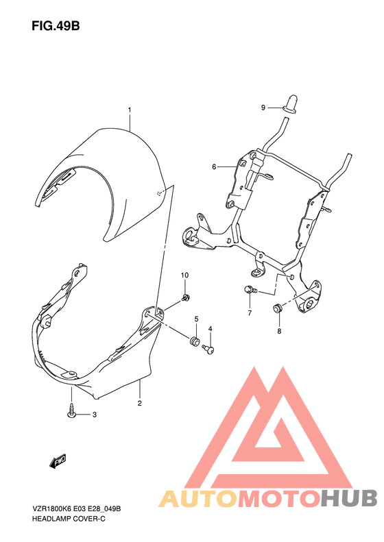 Headlamp cover  front fender