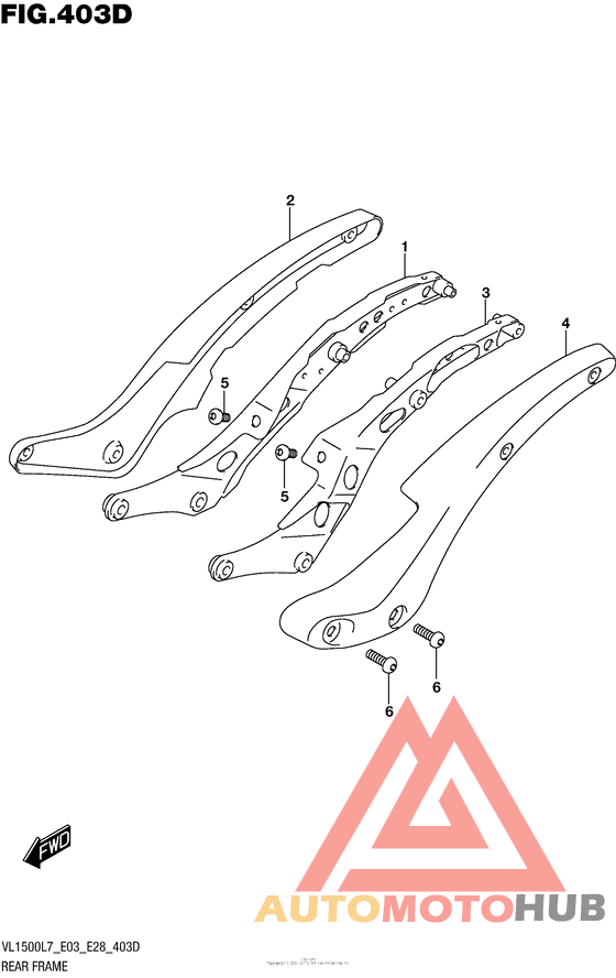 Rear Frame (Vl1500Btl7 E28)