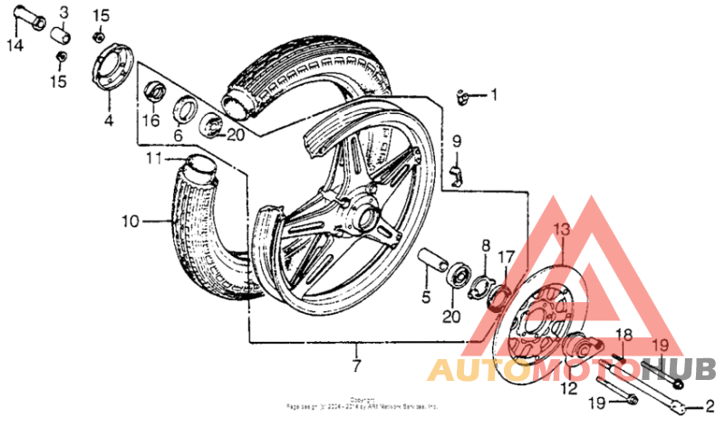 Front wheel 78