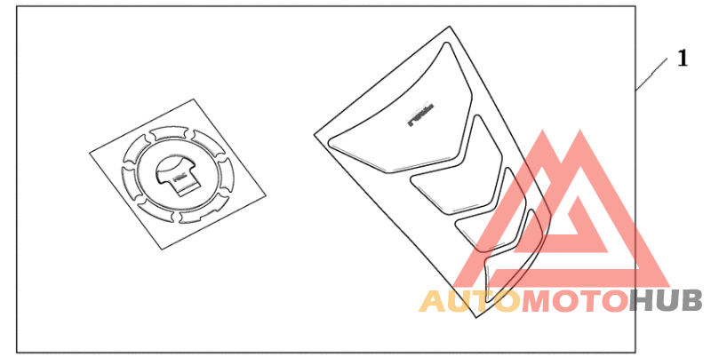Tankpad / fuel lid cover