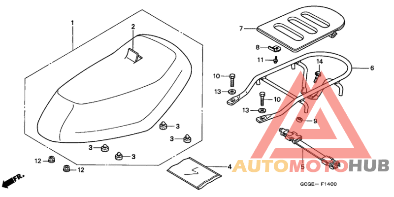 Seat/rear carrier