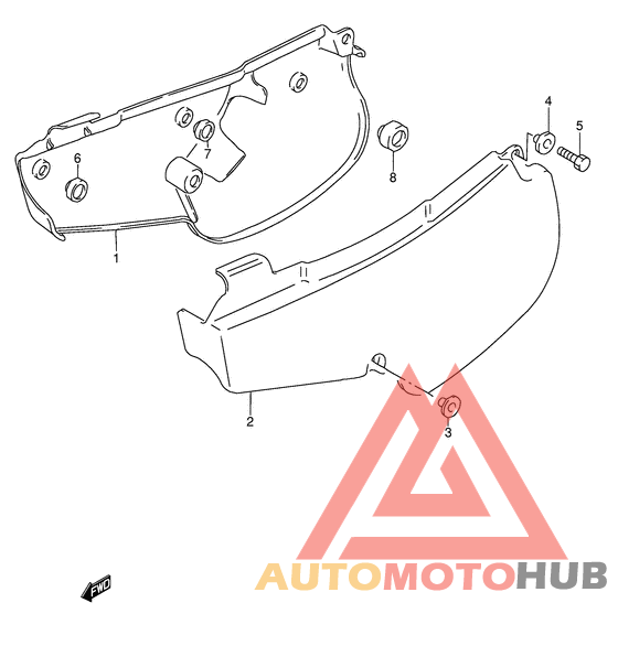 Обтекатель задний