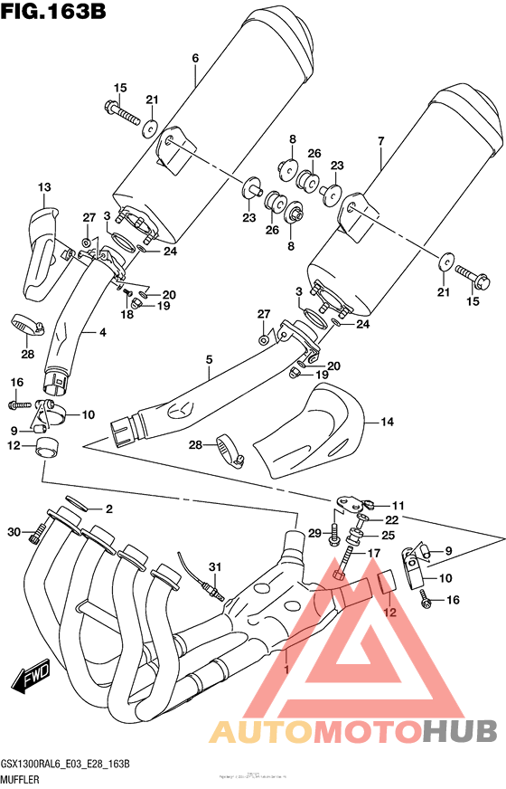 Muffler (Gsx1300Ral6 E28)