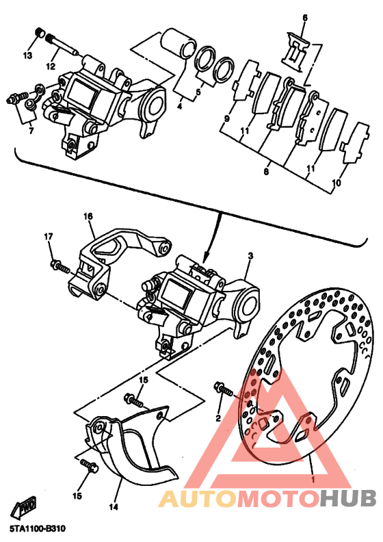 Задний суппорт