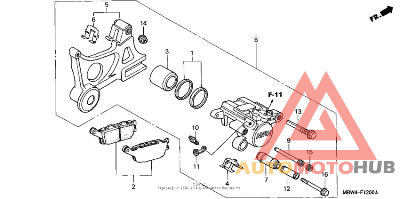 Задний суппорт