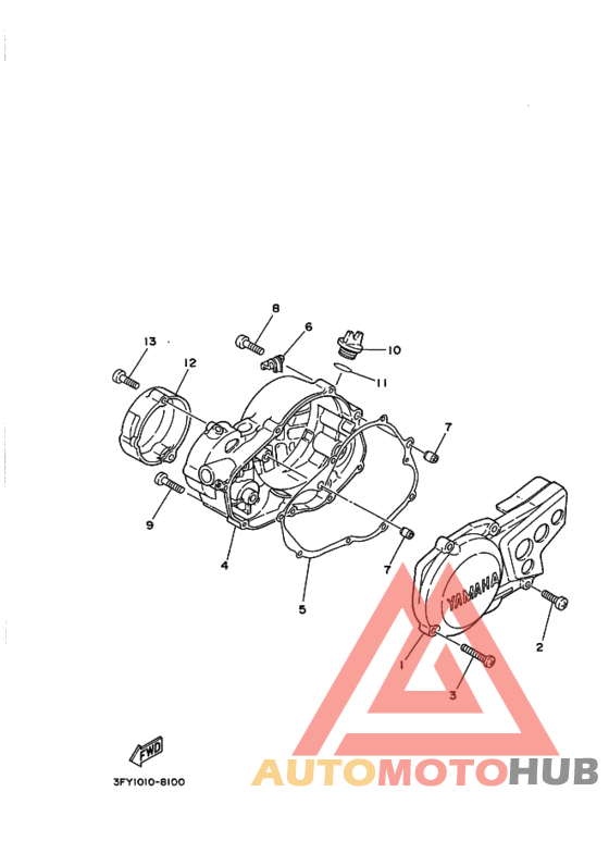 Crankcase cover ass`y  (v