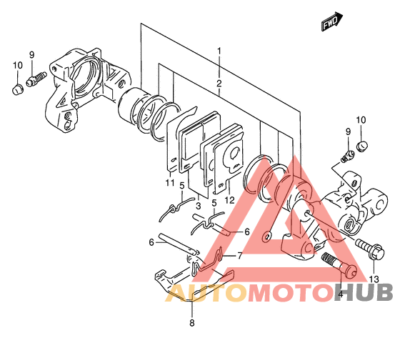 Задний суппорт