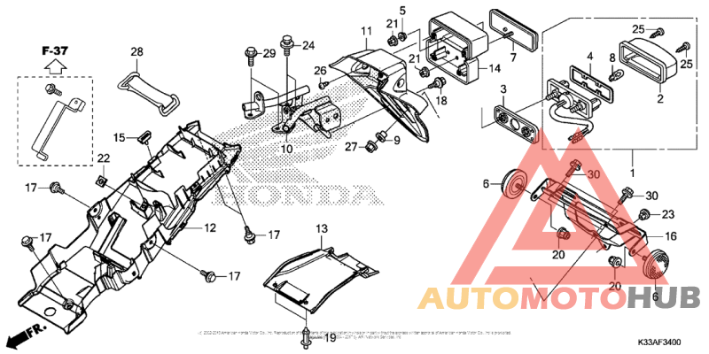 Задний бампер