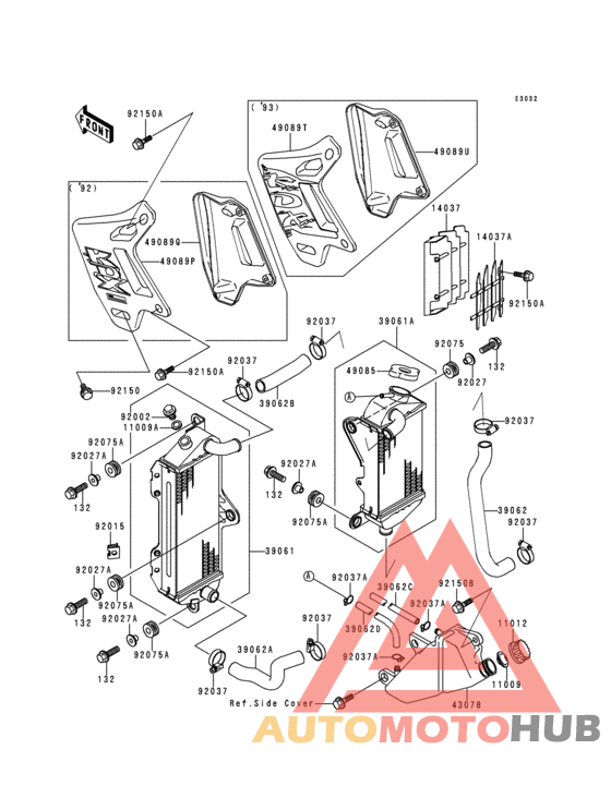 Radiator(1/2)(kdx200-e4/e5)