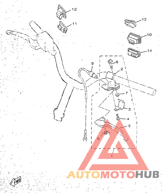 Handle switch. lever