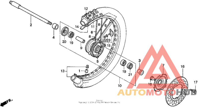 Front wheel 92-94