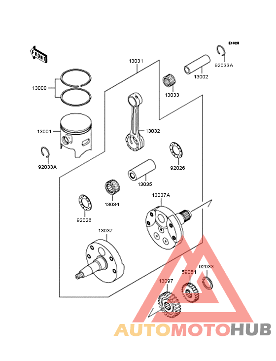 Crankshaft/piston