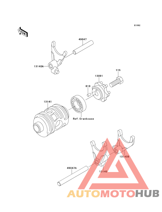 Change drum/shift fork