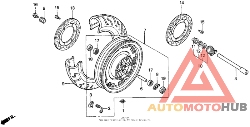 Переднее колесо