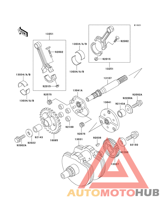 Вал коленчатый