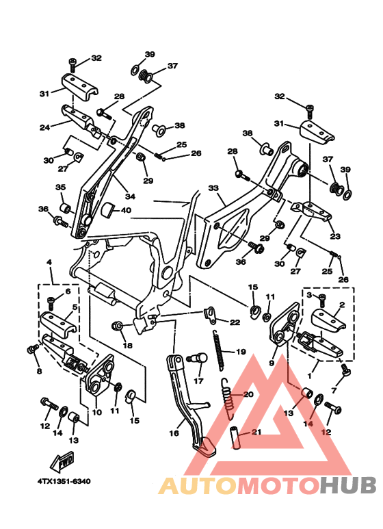 Support & repose pied