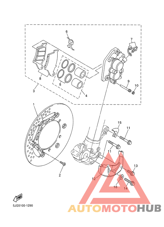 Передний суппорт