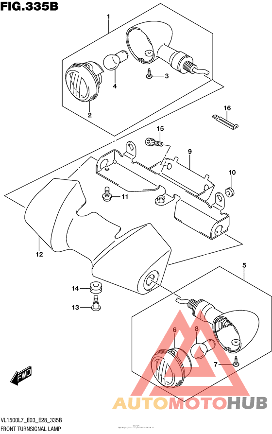 Front Turnsignal Lamp (Vl1500Bl7 E28)