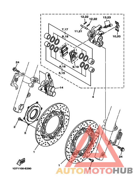 Передний суппорт