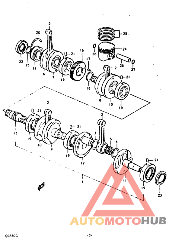 Вал коленчатый