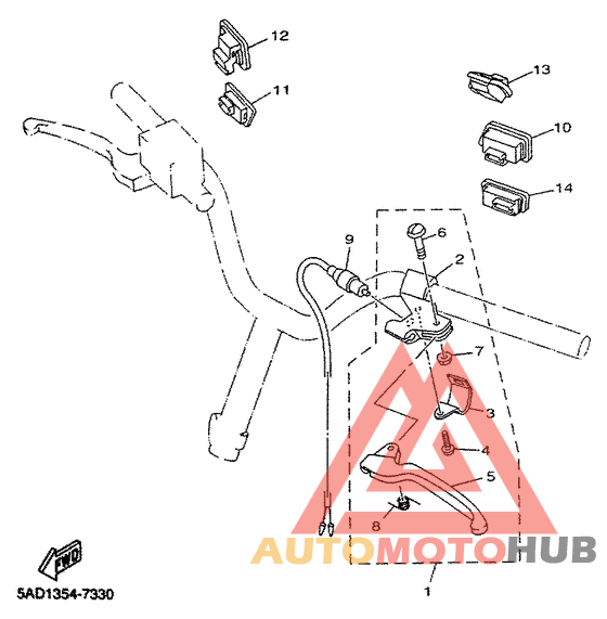 Handle switch. lever
