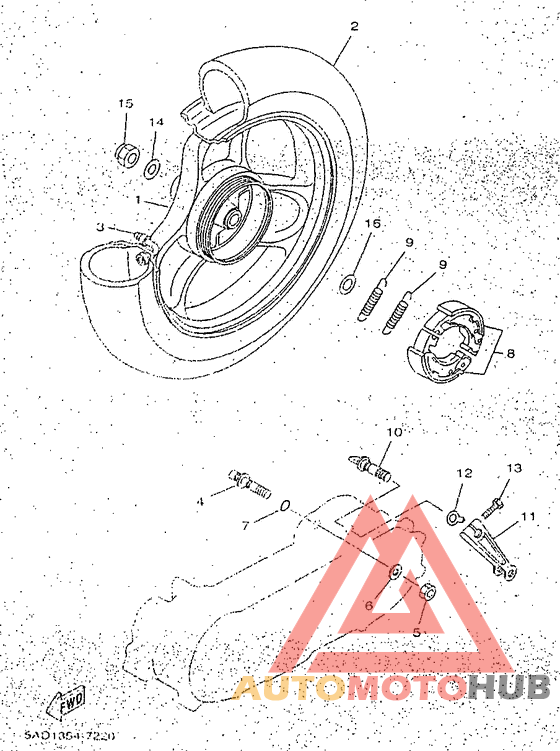 Переднее колесо
