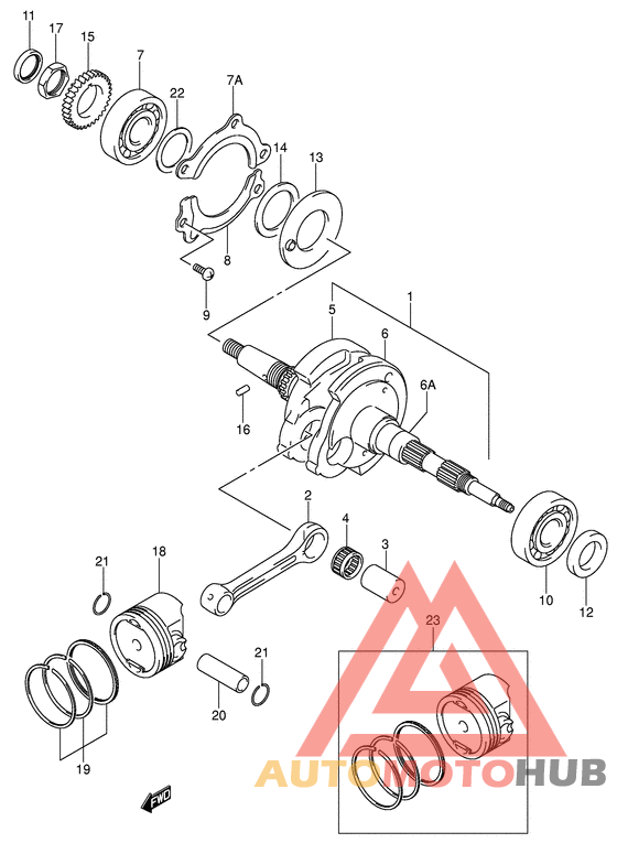 Вал коленчатый