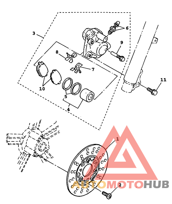 Передний тормоз