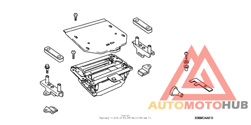 Cd changer attachment kit