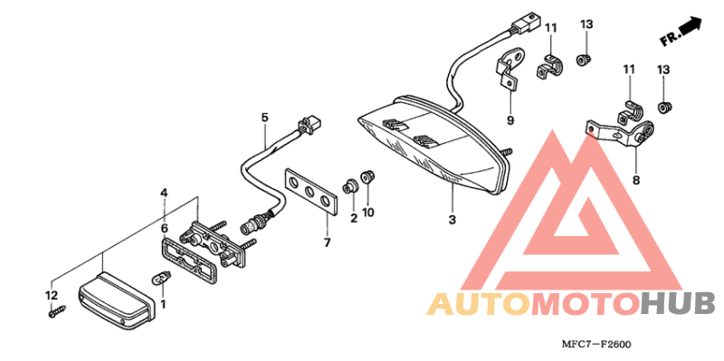 Taillight unit ass`y