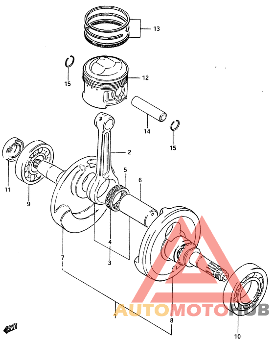 Вал коленчатый
