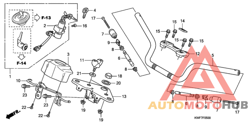 Handle pipe/top bridge