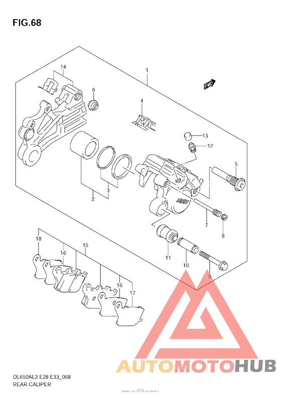 Задний суппорт
