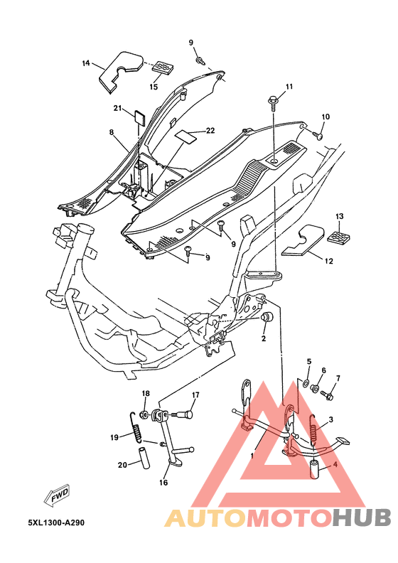 Stand. footrest