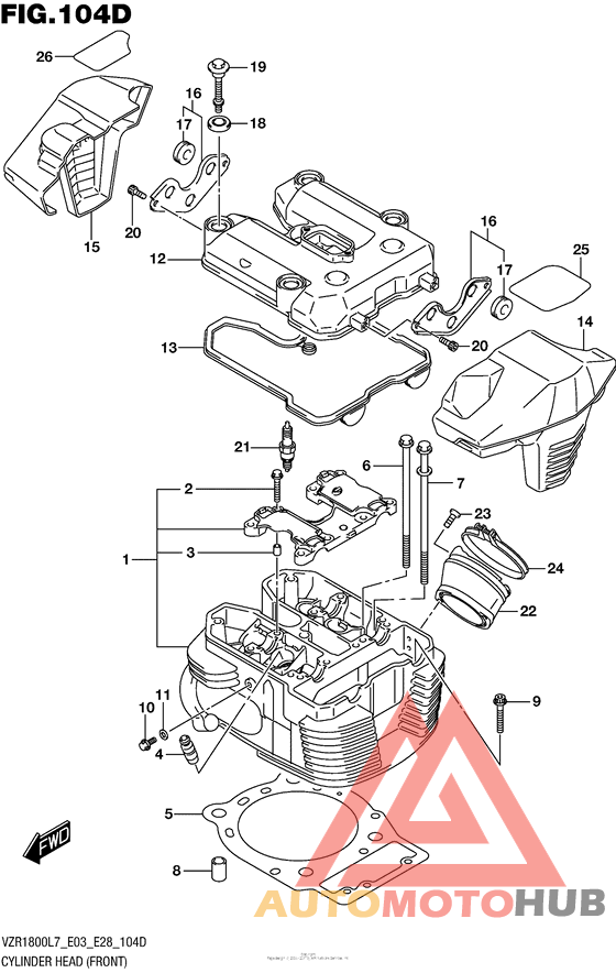 Cylinder Head (Front) (Vzr1800Bzl7 E33)