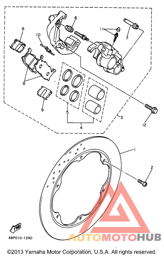 Front brake calper
