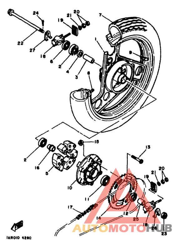 Переднее колесо