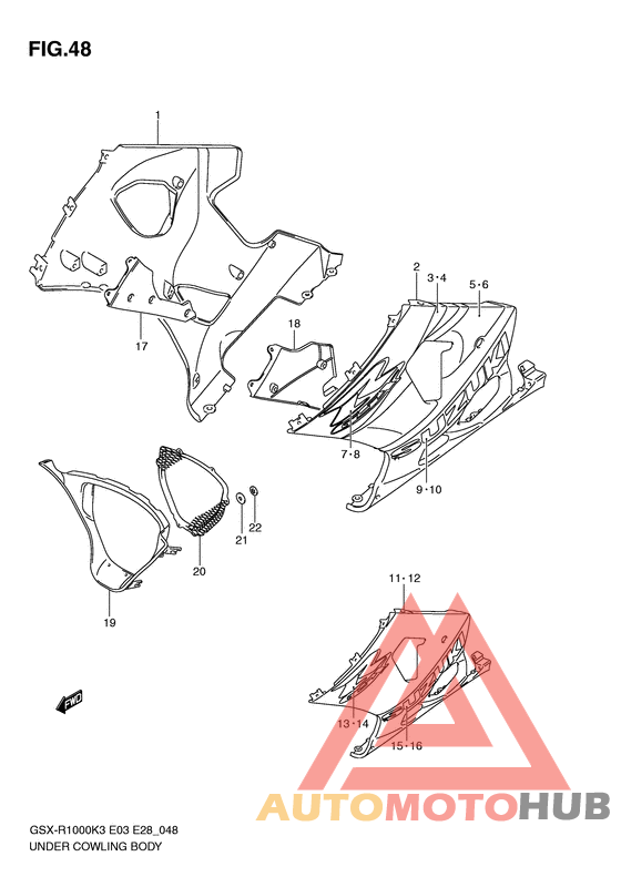 Under cowling