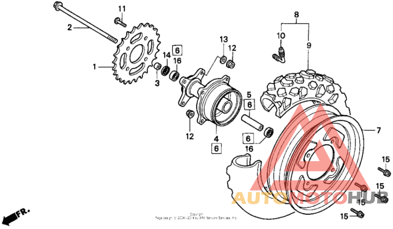 Переднее колесо