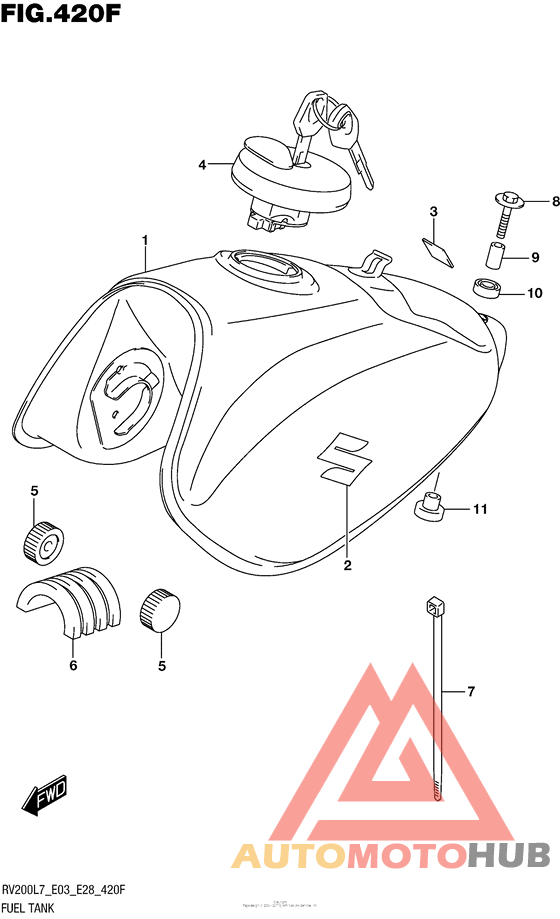 Fuel Tank (For Pgz) (Rv200L7 E33)