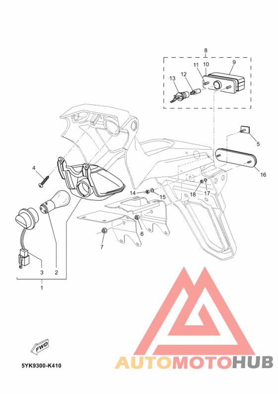 Taillight unit ass`y