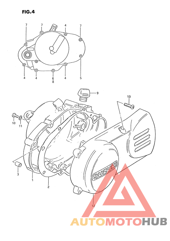 Crankcase cover ass`y  (v