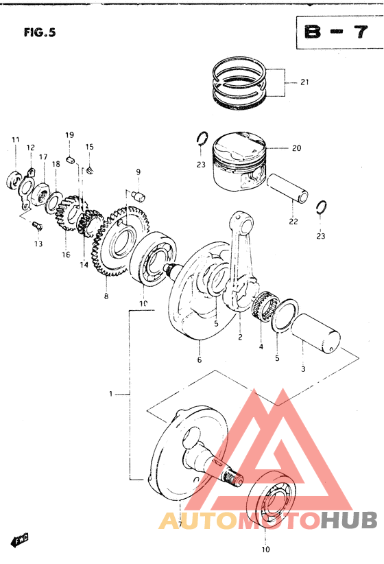 Вал коленчатый