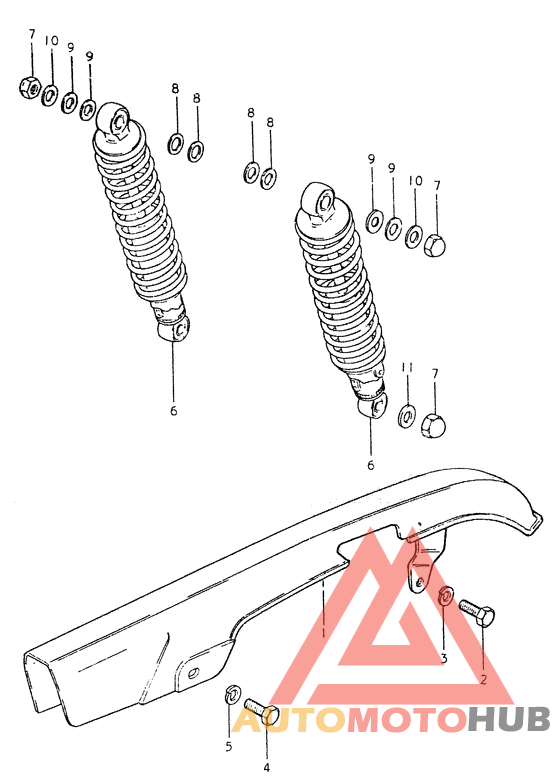 Chain case - shock absorber