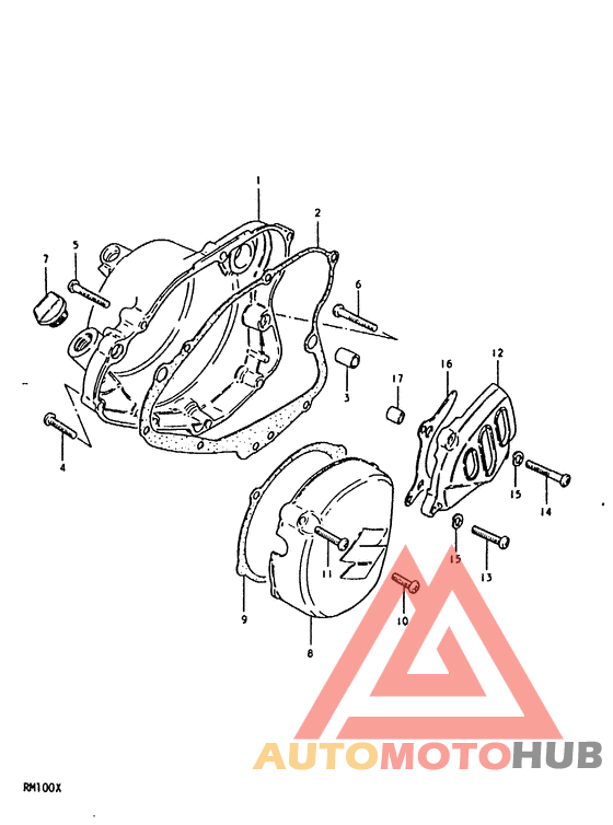 Crankcase cover ass`y  (v