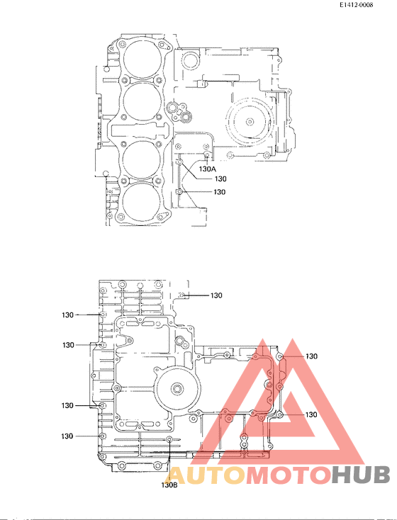 Crankcase bolt & stud pattern