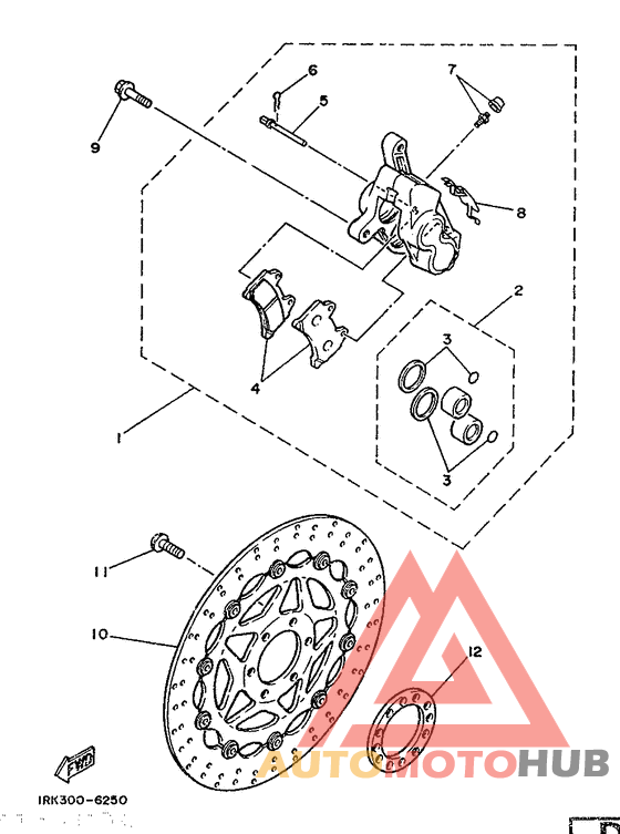 Front brake. caliper
