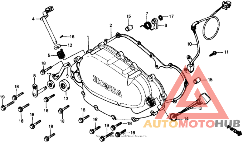 Right crankcase cover 81-82