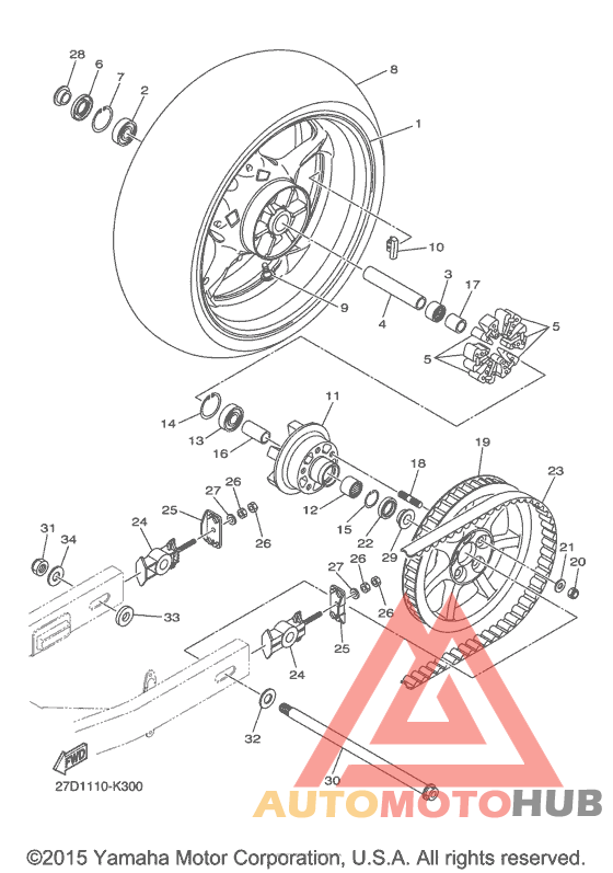 Переднее колесо