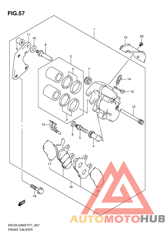 Передний суппорт